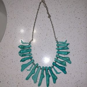 Turquoise and Silver Statement Necklace